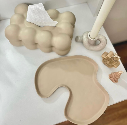 باکس دستمال کاغذی رومیزی طرح حباب