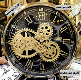 ساعت دیواری فلزی چرخ دنده ای