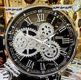 ساعت دیواری فلزی چرخ دنده ای