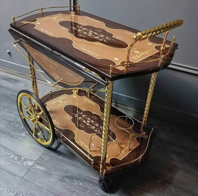 میزبار چوبی دوطبقه برند پروین