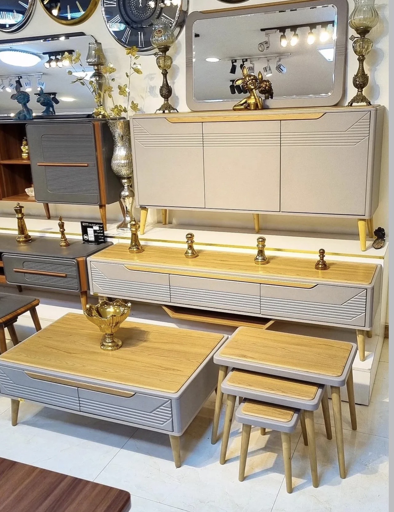 آینه کنسول میز تی وی جلومبلی کد ۳۲۴