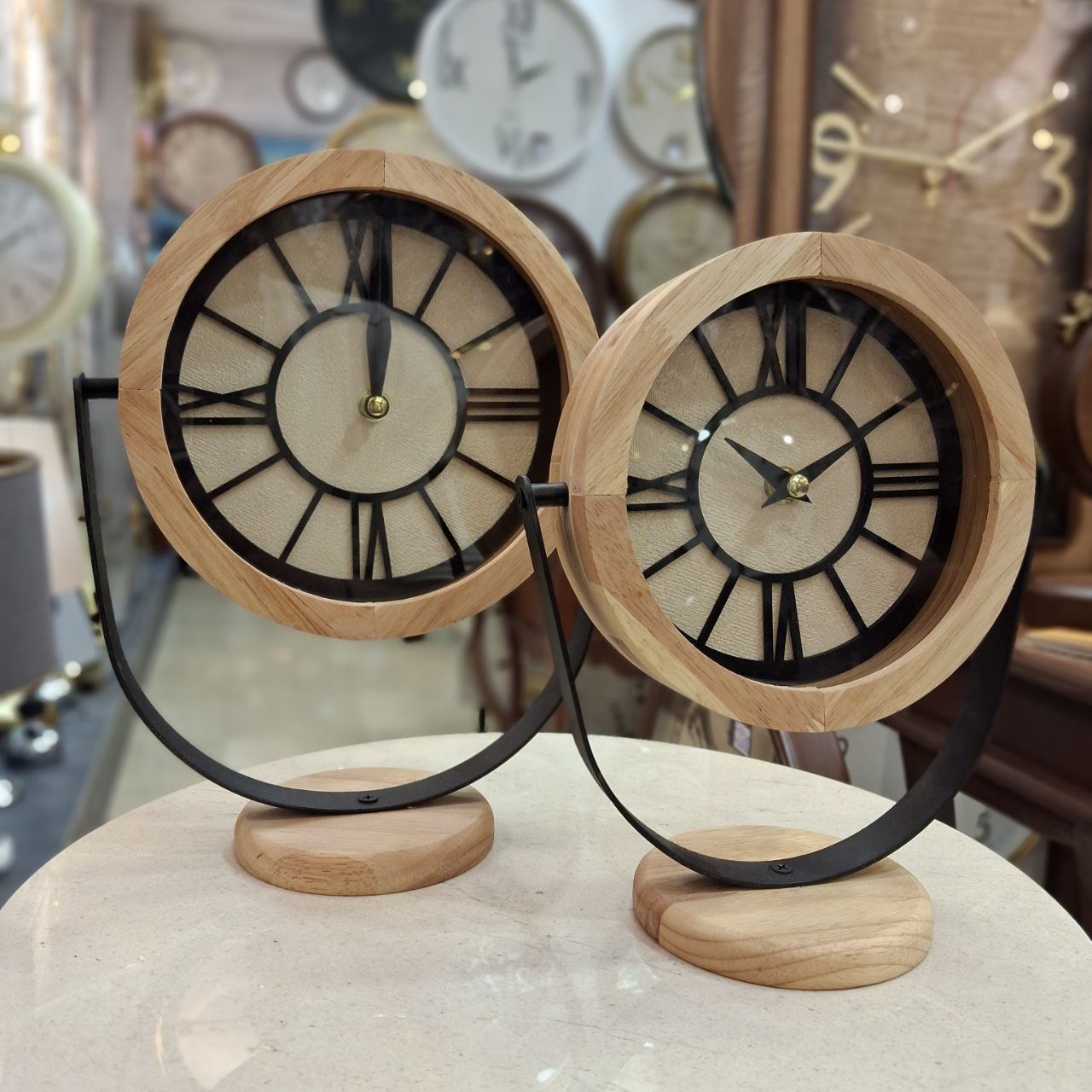 ساعت رومیزی چوبی رولکس