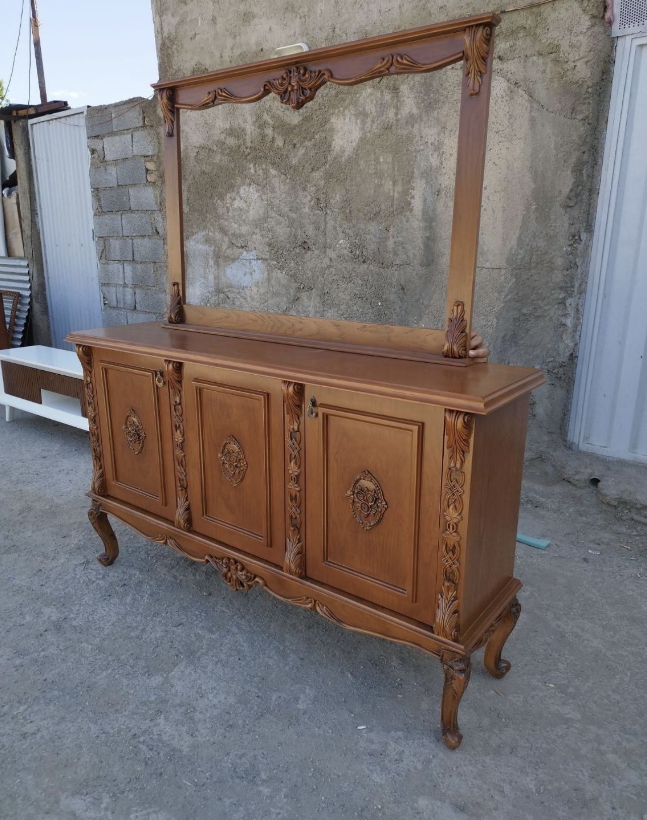 ست آینه کنسول و‌میز تی وی مدل نورا