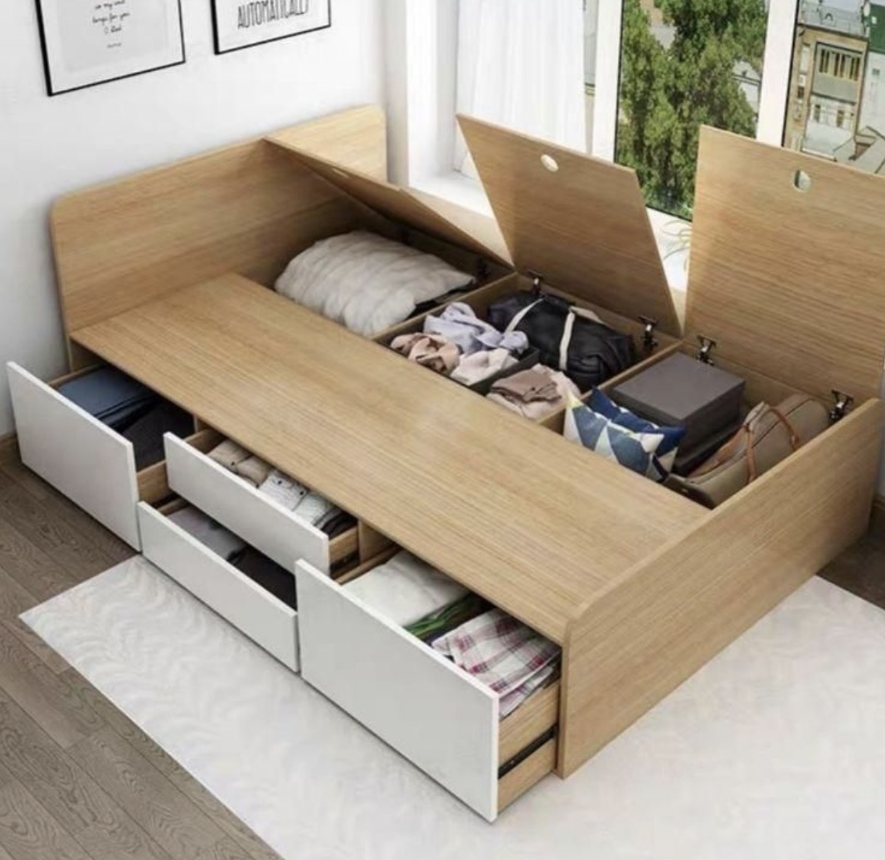 تخت یک نفره جادار